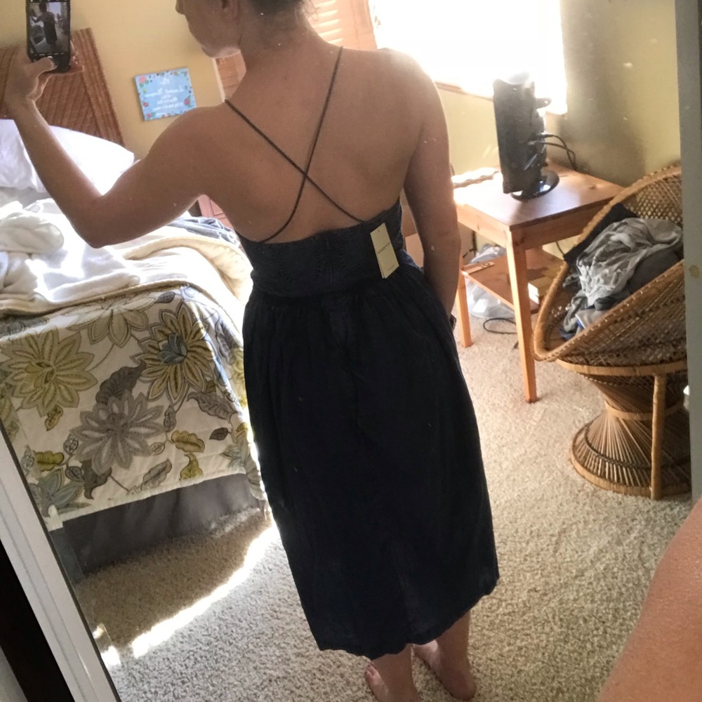 NWT Lucky Brand Denim Midi Dress - Picture 6 of 8
